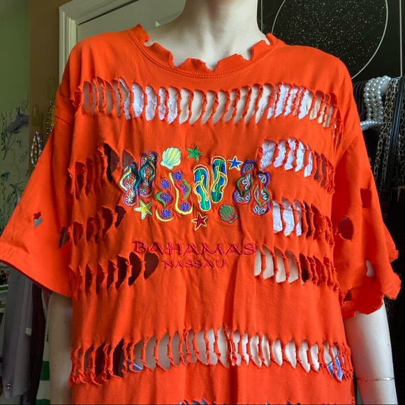 ✨SOLD✨ swimsuit orange cover up - Picture 5 of 10